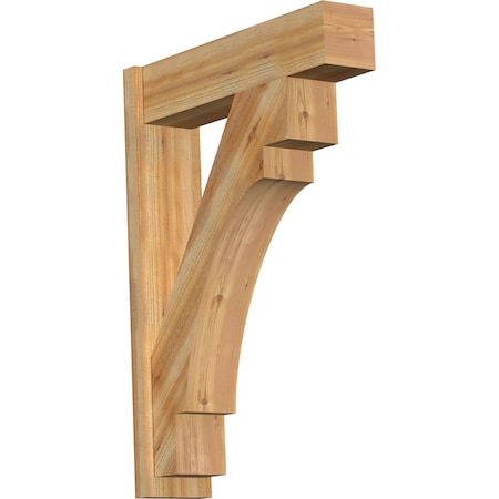 Merced Block Rough Sawn Outlooker, Western Red Cedar, 8W X 32D X 44H